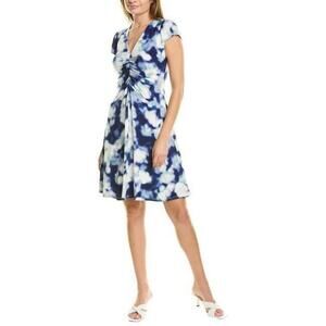 Maggy London Ruched Mini Short Casual Dress $168 size 6